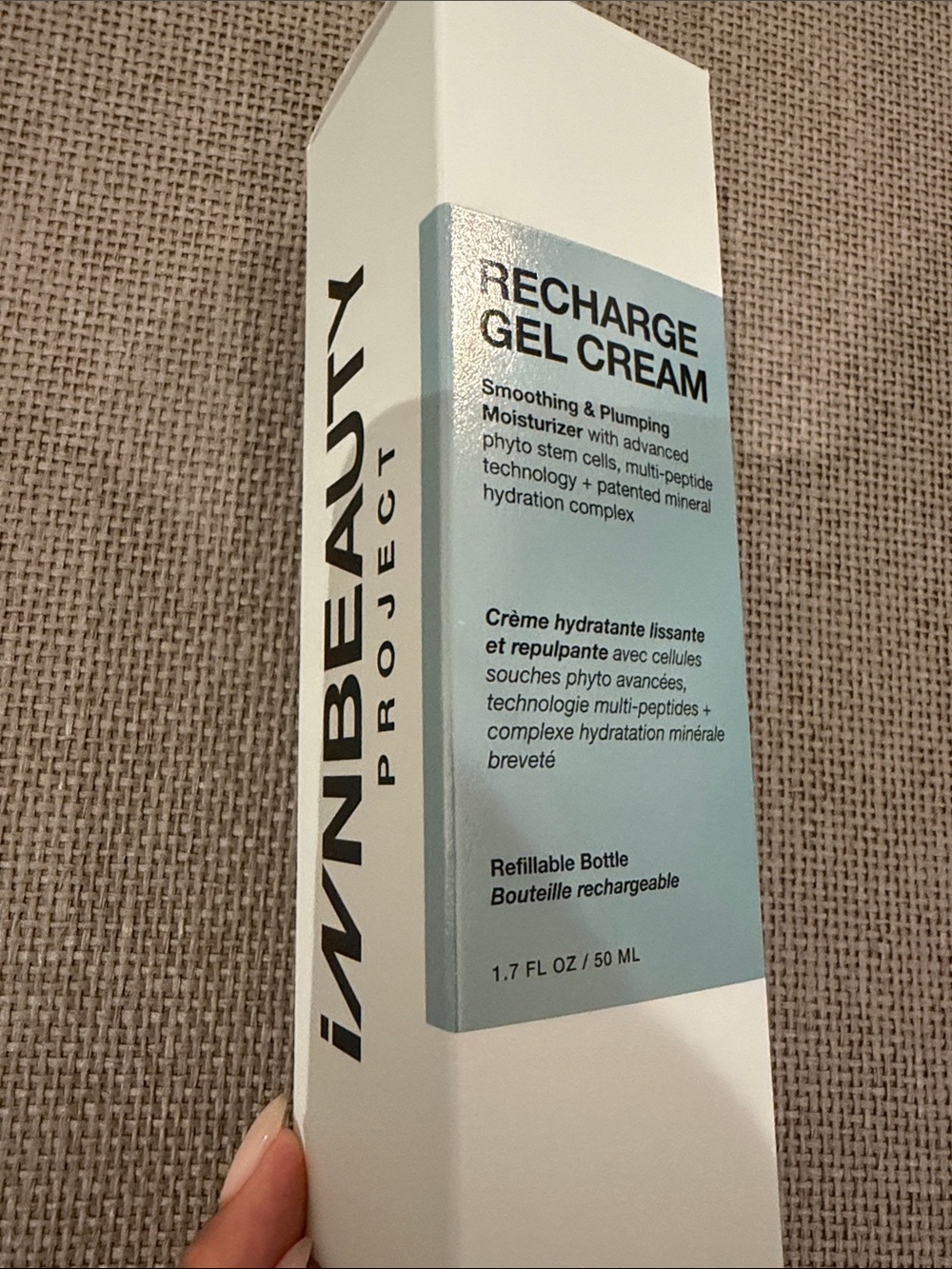 Innbeauty Recharge Gel Cream Moisturizer smoothing and plumping refillable 50ml